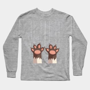 Cat Feet Scratch Long Sleeve T-Shirt